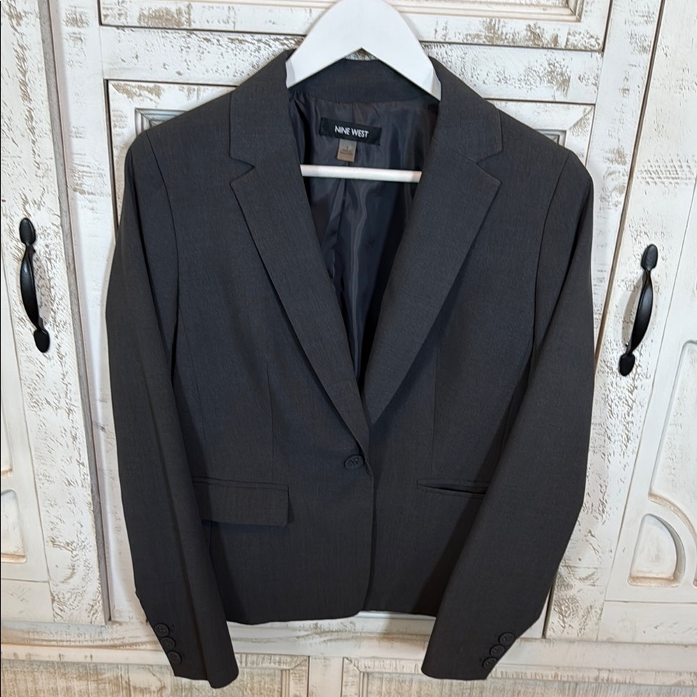 Nine West Dark Gray Blazer